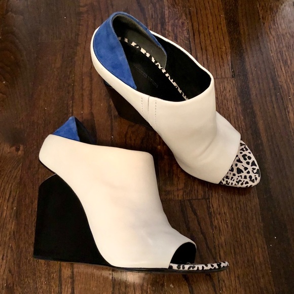 Alexander Wang Shoes - Alexander Wang White Leopard Alla Wedges